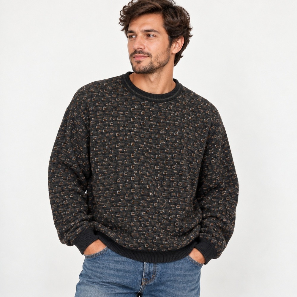 Vintage Mens Grandpa Sweater XL Tricots St Raphael Academia Preppy Heritage Wool
